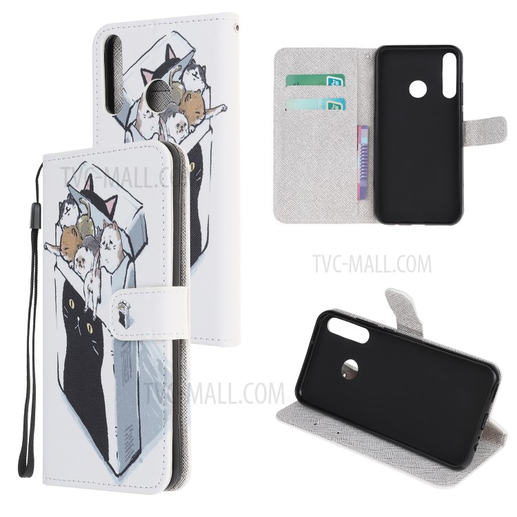 Case Huawei Y6p / Pre-Order * รูปแบบการพิมพ์ลายซองหนังกระเป๋าสตางค์ที่มีสายคล้องมือ *