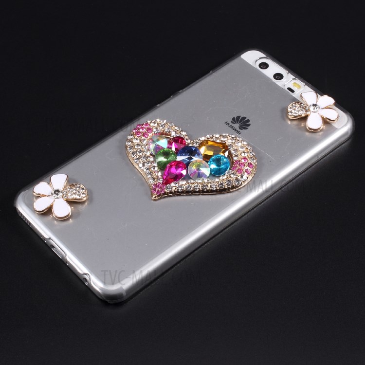 Case Huawei P10 Plus / Pre-order * เคสแข็งใส Rhinestone ตกแต่งคริสตัล *