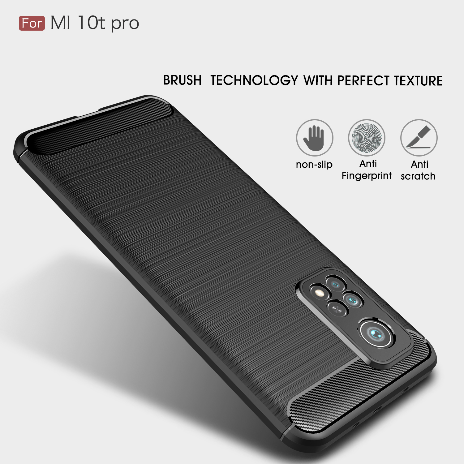 Case Xiaomi Mi 10T Pro 5G / Pre-order * เคสหลัง TPU คาร์บอนไฟเบอร์ *