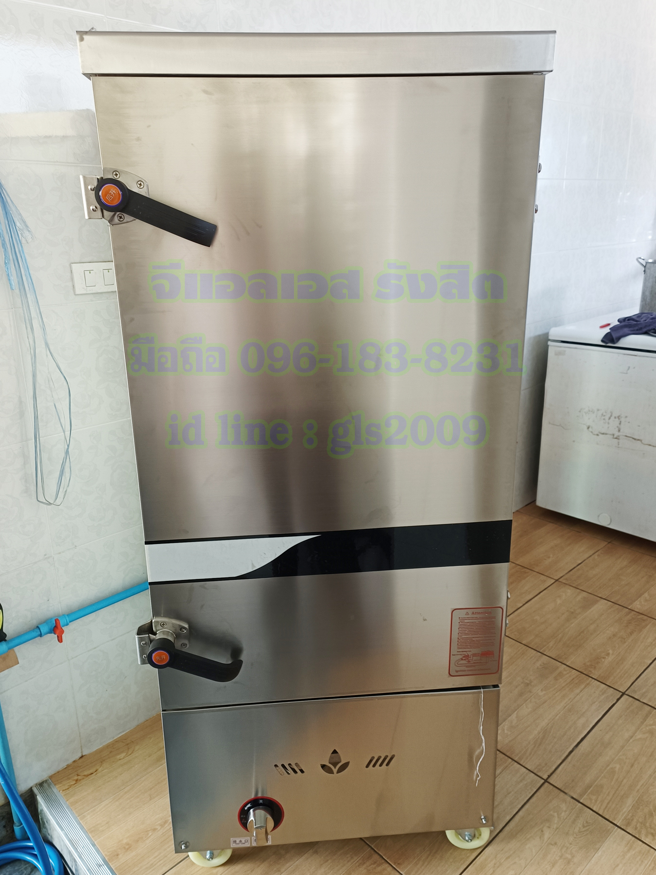 ตู้หุงข้าวไอน้ำ12ถาดใช้แก๊ส