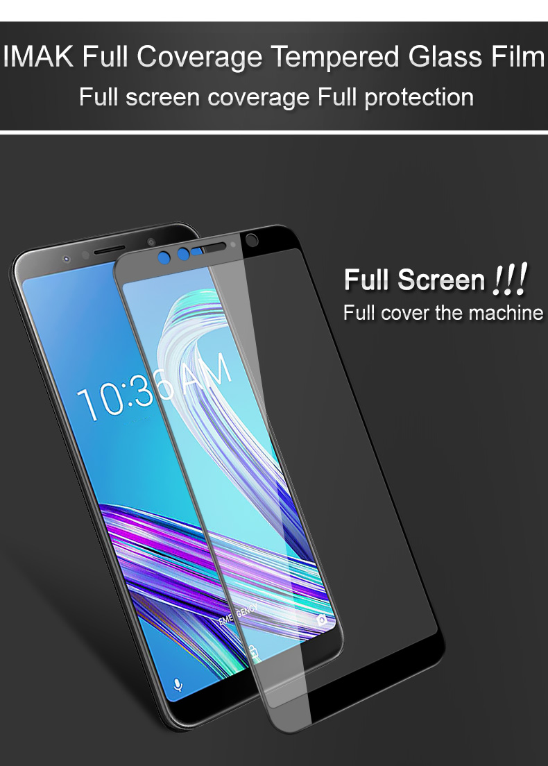 กระจกนิรภัย Asus Zenfone Max Pro (M1) / Pre-Order * IMAK 9H แบบเต็มหน้าจอ *