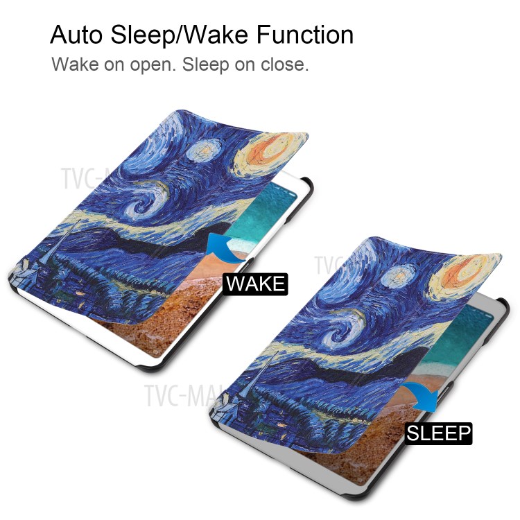 Case Xiaomi Mi Pad 4 / Pre-order * Smart เคสหนังสมาร์ทยืน 3 - พับ รูปแบบการพิมพ์ลาย *