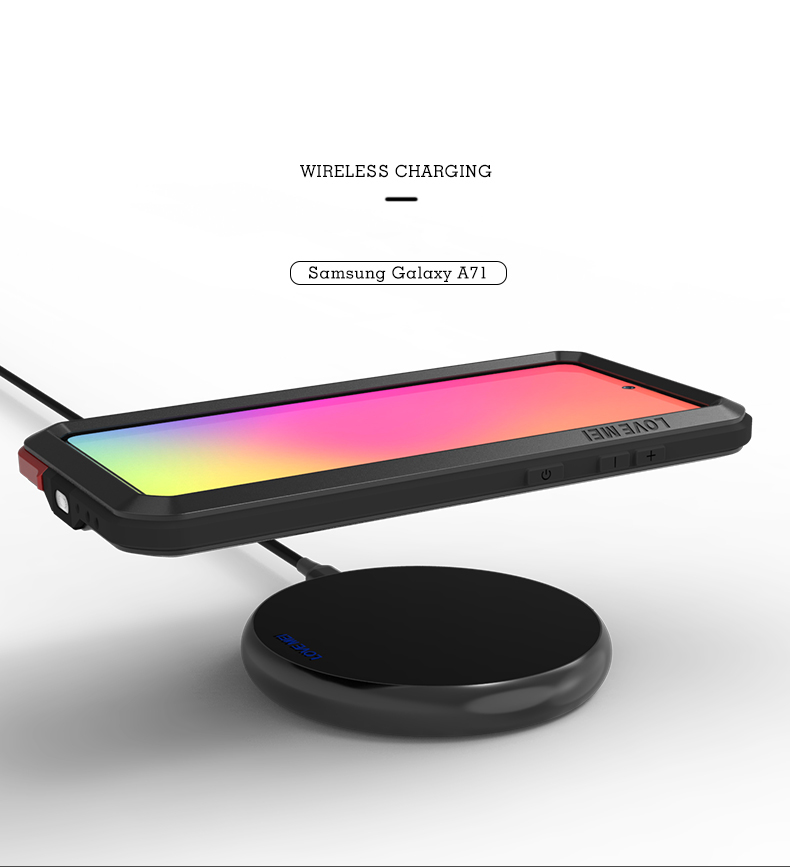 Case Samsung Galaxy A71 / Pre-order * LOVE MEI เคสกันกระแทก กันฝุ่น กันละอองน้ำ Defender วัสดุ: โลหะ + ซิลิโคน + กระจก *