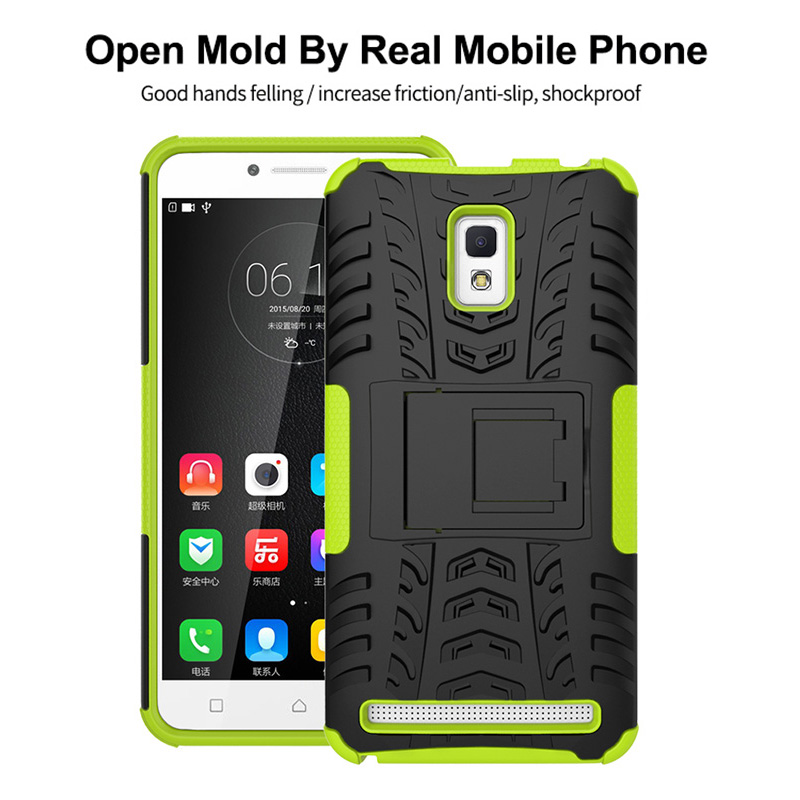 Case Lenovo A6600 / Pre-order * พีซีภายนอก + ด้านใน TPU = การป้องกันชั้นสองชั้น พร้อมขาตั้ง *