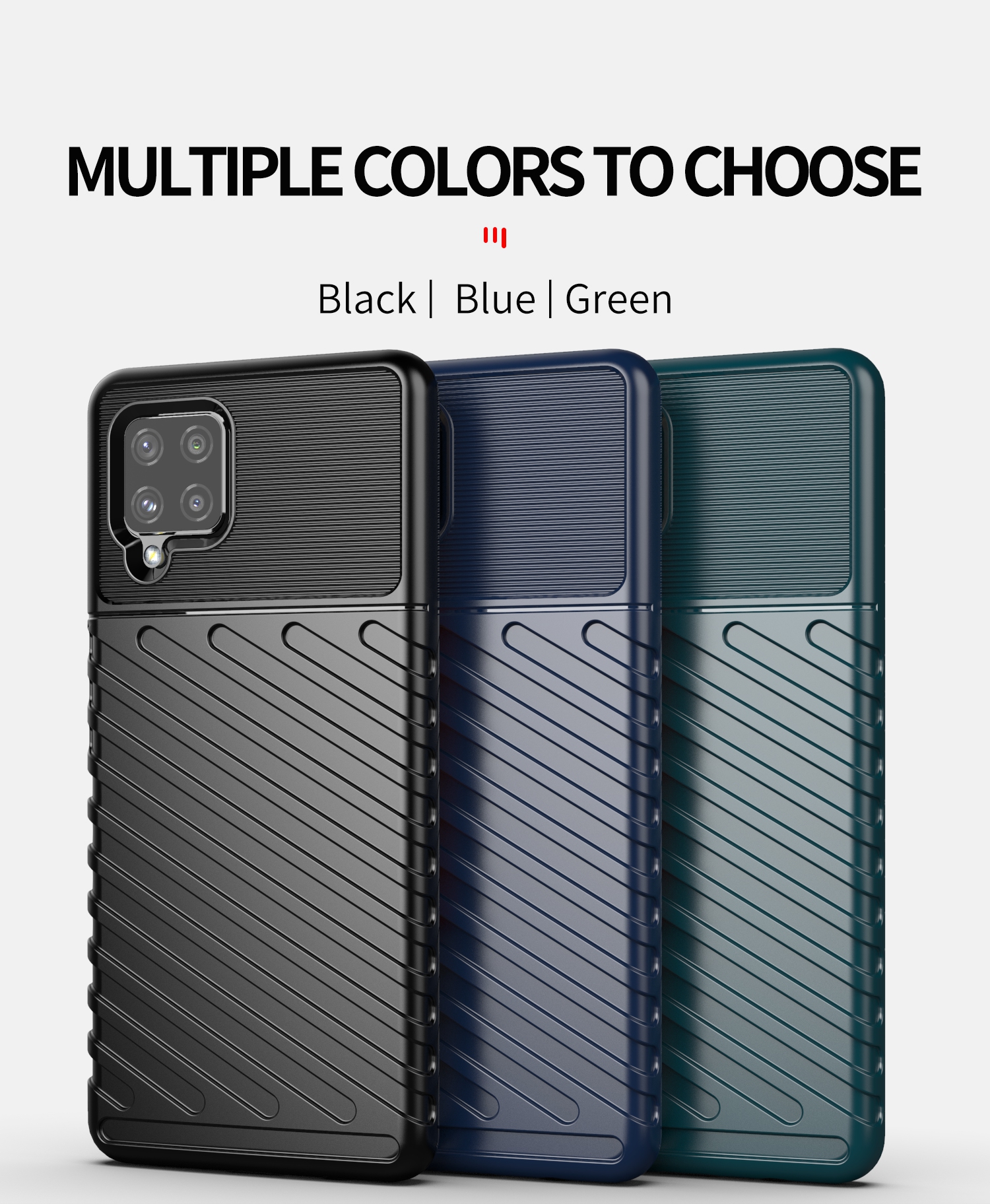 Case Samsung Galaxy A42 5G / Pre-Order * เคสโทรศัพท์ TPU รุ่น Thunder Series Twill Texture *