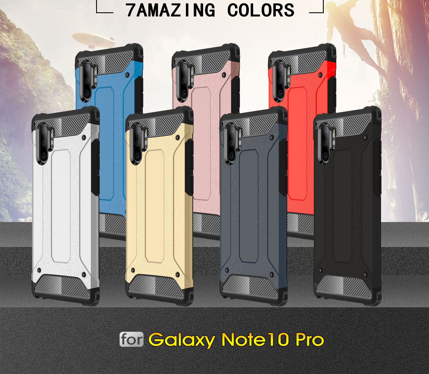 Case Samsung Galaxy Note 10 Plus / Note 10 Plus 5G # Pre-Order * Armor Guard Plastic + TPU Combo Case วัสดุ TPU และพลาสติกแบบไฮบริด *