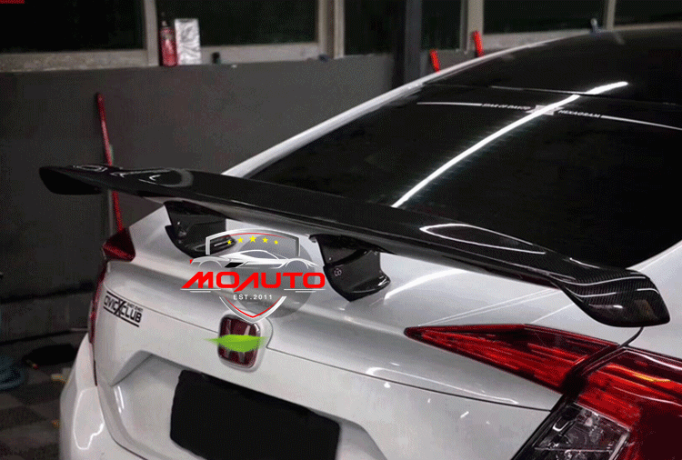 สปอยเลอร์เพียวคาร์บอน GT STYLE สำหรับ CIVIC FC