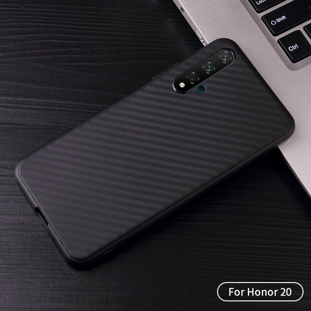 Case Huawei Nova 5T / Pre-order + พร้อมส่ง * เคสคาร์บอนไฟเบอร์ Skin Soft TPU *