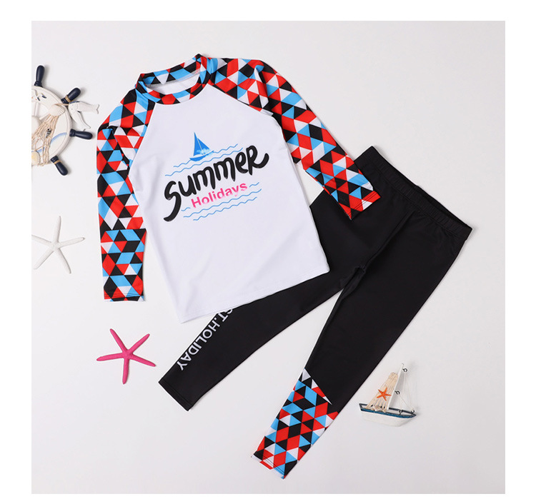 ชุดว่ายน้ำ สกรีน Summer Holidays ไซส์ 3XL