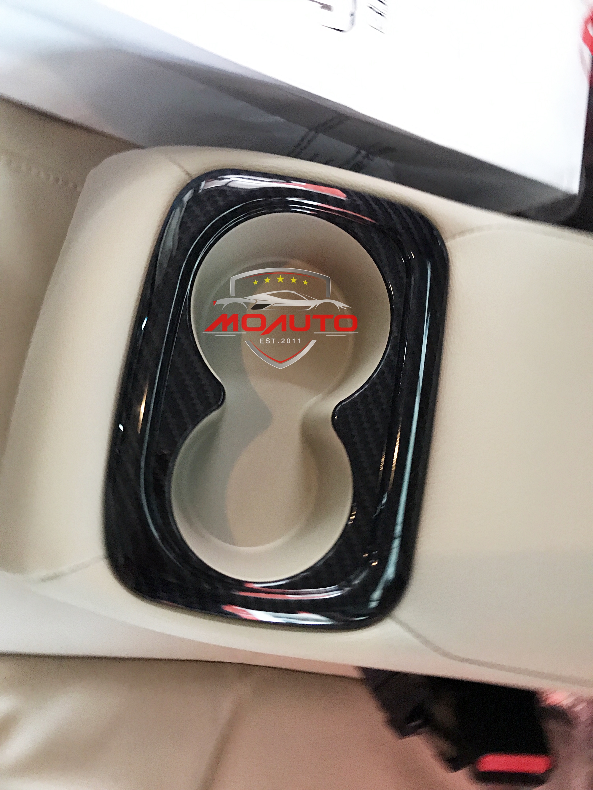 ครอบที่วางแก้วเบาะด้านหลังเคฟล่า CIVIC FC/FK