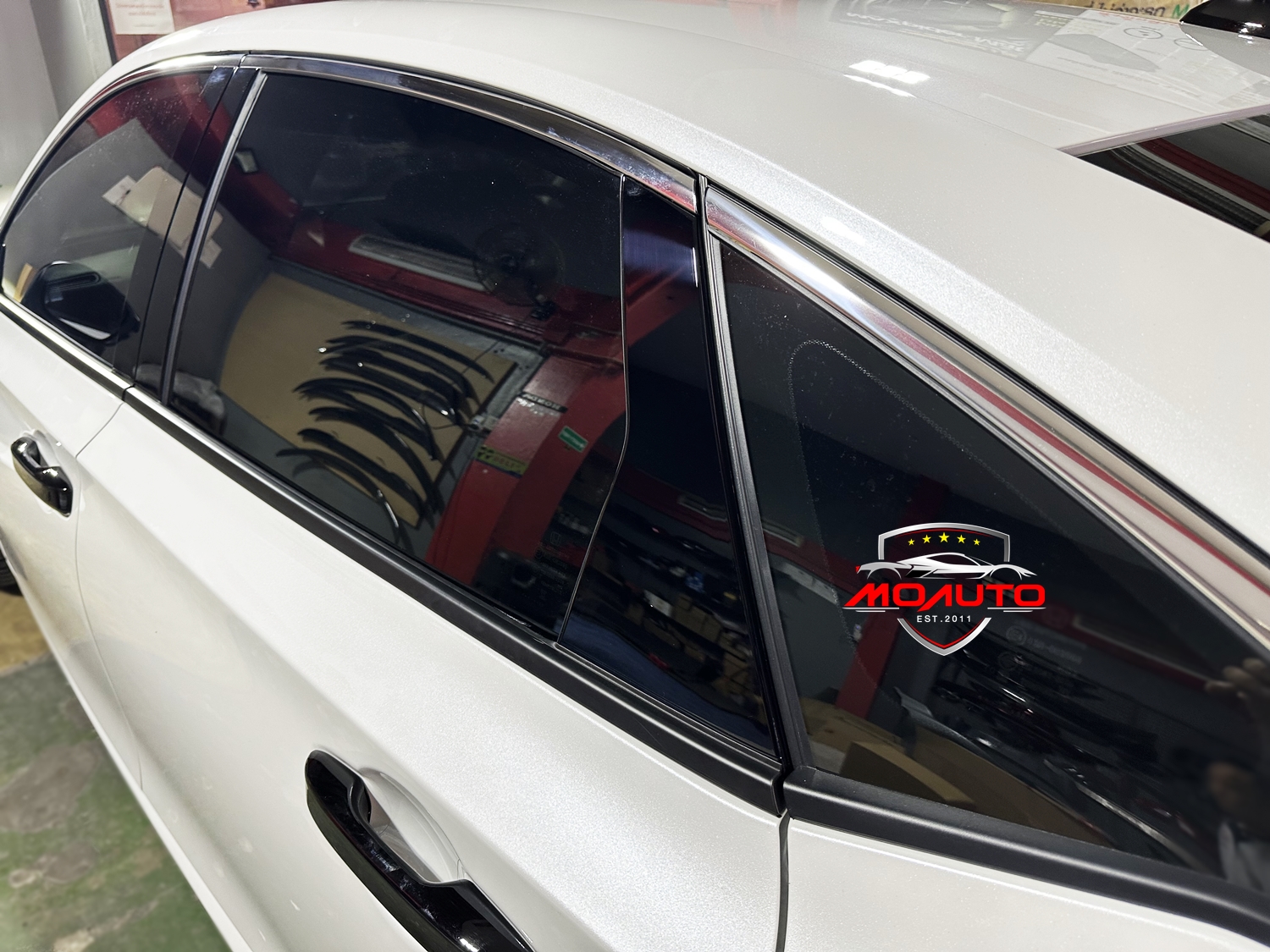 เสาประตู A B ดำเงา RS แท้ CIVIC FE