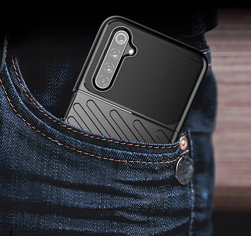 Case Realme 6 Pro / Pre-Order * เคสหนัง TPU แบบนิ่มของ Thunder วัตถุดิบ TPU คุณภาพสูงเป็นมิตรกับสิ่งแวดล้อมและทนทาน *