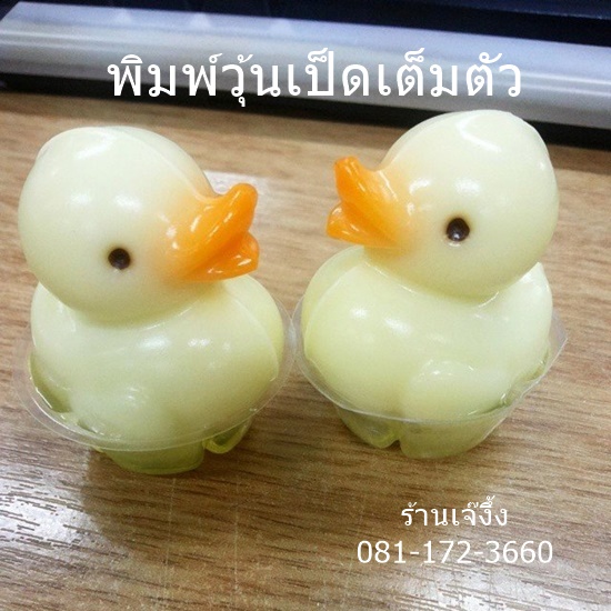 PP016 พิมพ์เป็ด ประกบ 3 มิติ พิมพ์วุ้นเป็ด หันซ้าย หันขวา พลาสติก ตัวเป็ด