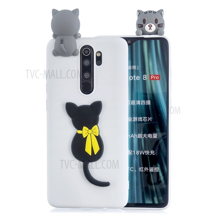Case Xiaomi Redmi Note 8 Pro / Pre-Order * 3D สัตว์ตุ๊กตาตกแต่ง TPU วัสดุ TPU อ่อนนุ่มสามารถบิดได้อย่างอิสระโดยไม่แตกร้าว *