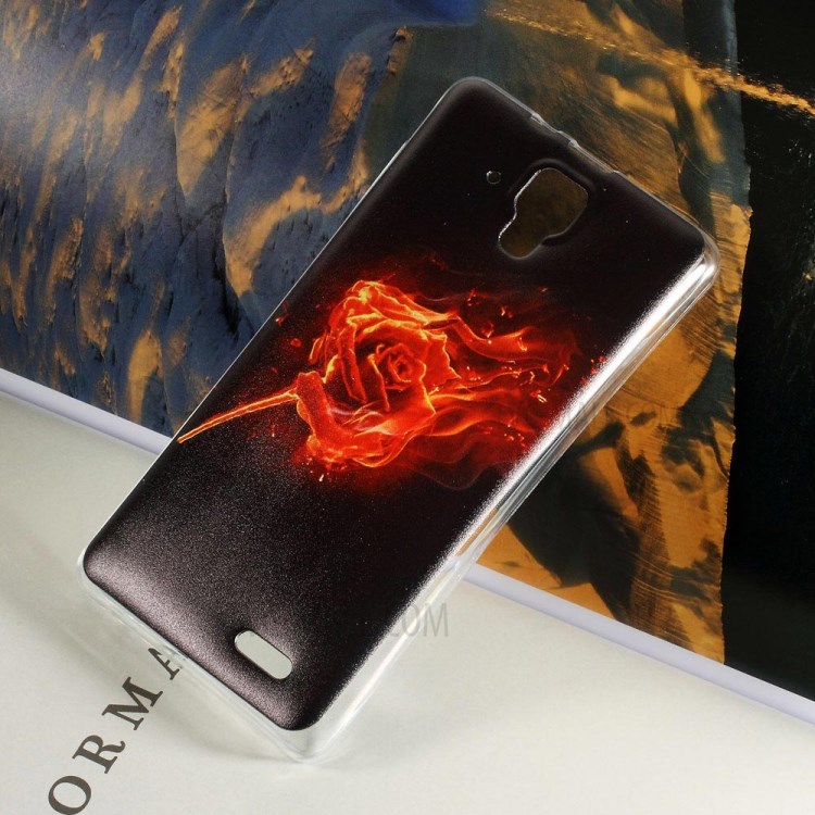 Case Lenovo A536 / Pre-order * เคส Softlyfit embossment ยืดหยุ่น TPU เจล *