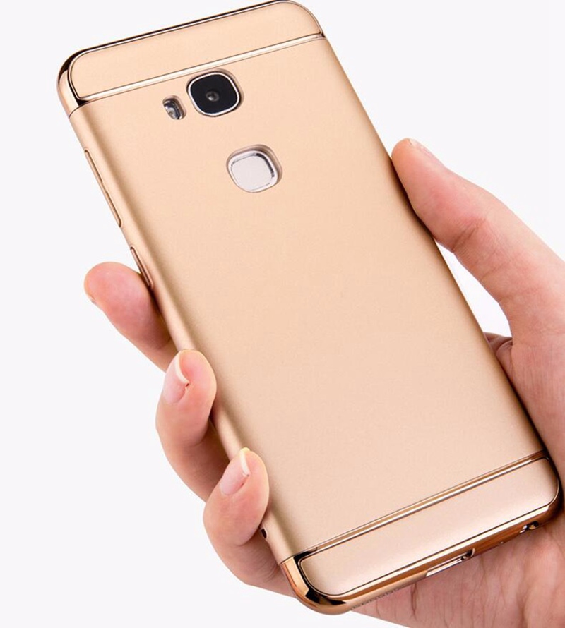 Case Huawei GR 5 / Pre-order * เคสยางพลาสติก ชุบเคลือบผิวด้วยไฟฟ้ากรอบ 3-in-1*