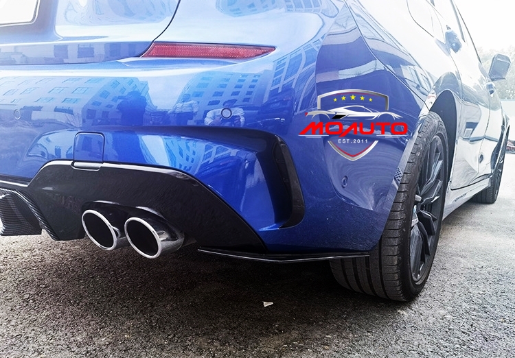 ลิ้นกันชนหลังดำเงา BMW G20