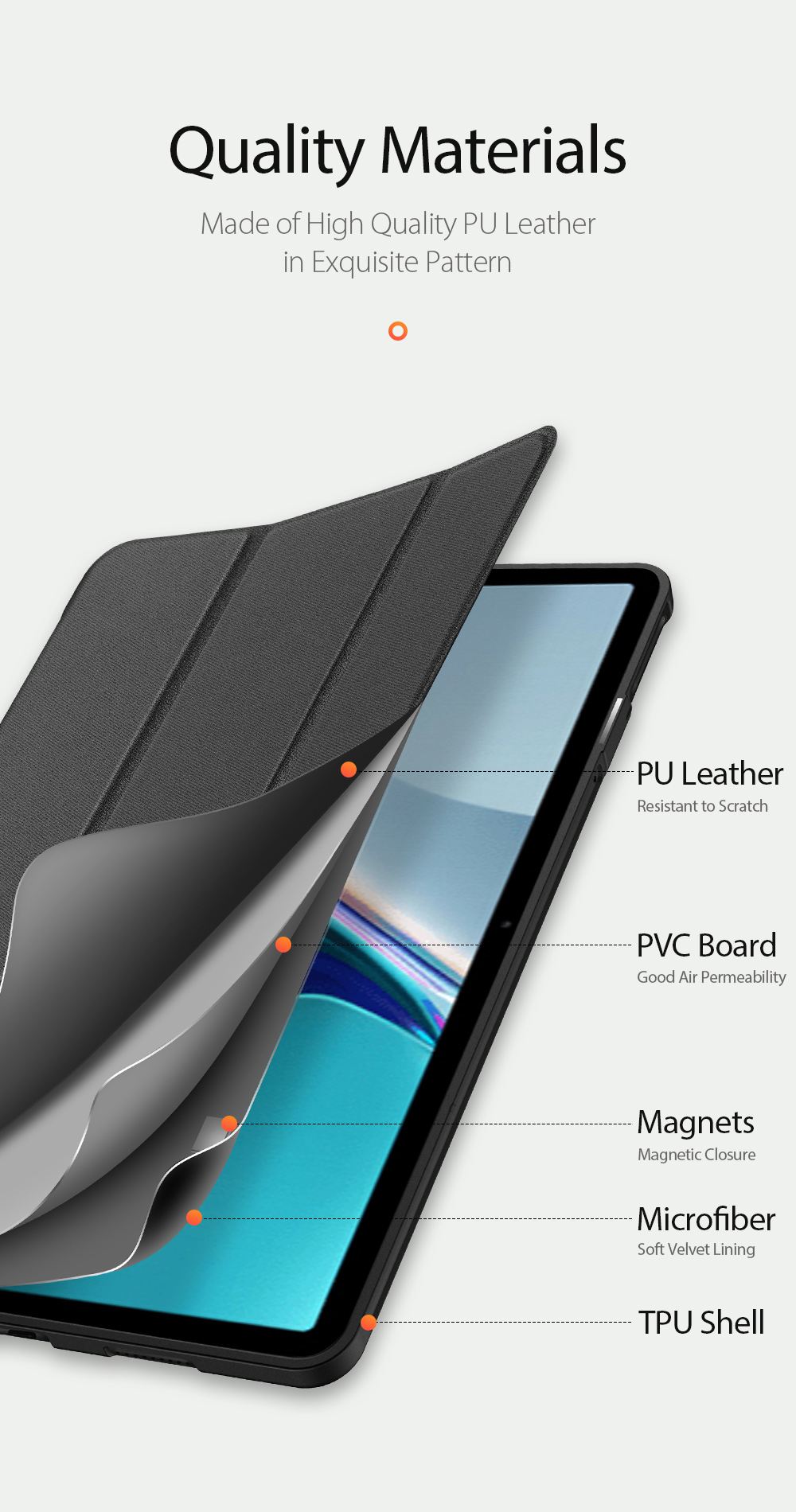 Case HUAWEI MatePad 11 # Pre- Order * DUX DUCIS Domo รองรับฟังก์ชั่นปลุก/นอนหลับอัตโนมัติ Soft TPU กันกระแทกพร้อมที่ใส่ปากกา * *