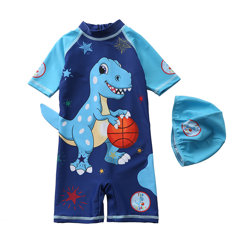 ชุดว่ายน้ำ ลายไดโนเสาร์ Basket ball ไซส์ S, XL