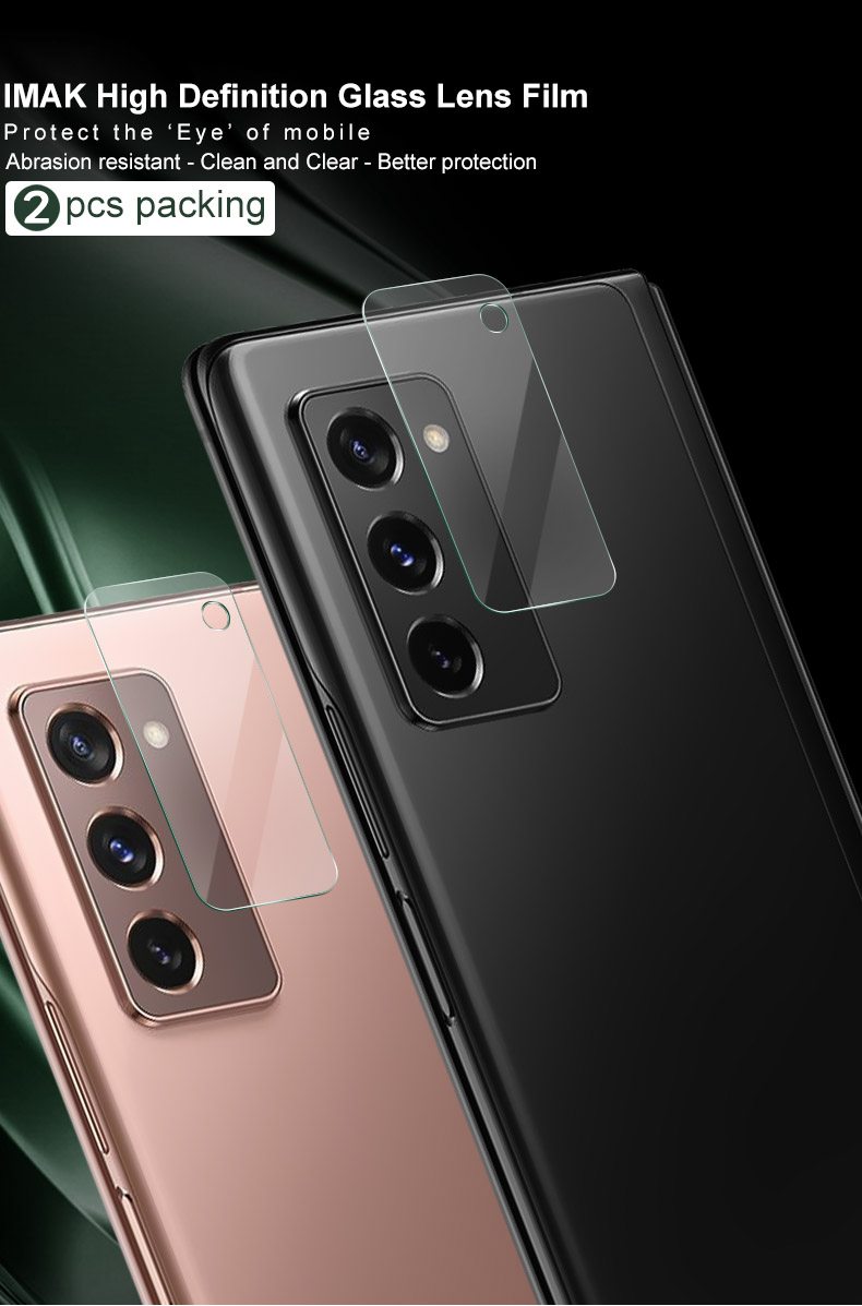 กระจกกันรอยเลนส์กล้อง Galaxy Z Fold 2 5G / Pre-Order * IMAK 2 ชิ้น / แพ็คฟิล์มกระจกนิรภัยแบบใส *