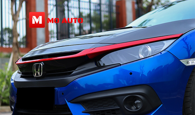 คิ้วกระจังหน้าแดง CIVIC FC / FK