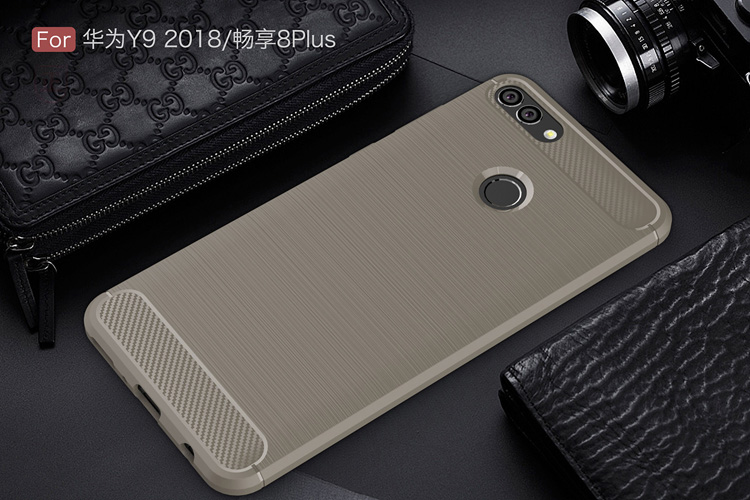 Case Huawei Y9 2018 / Pre-order * คาร์บอนไฟเบอร์ Brushed TPU คุณภาพสูงปลอดสารพิษและทนทาน *