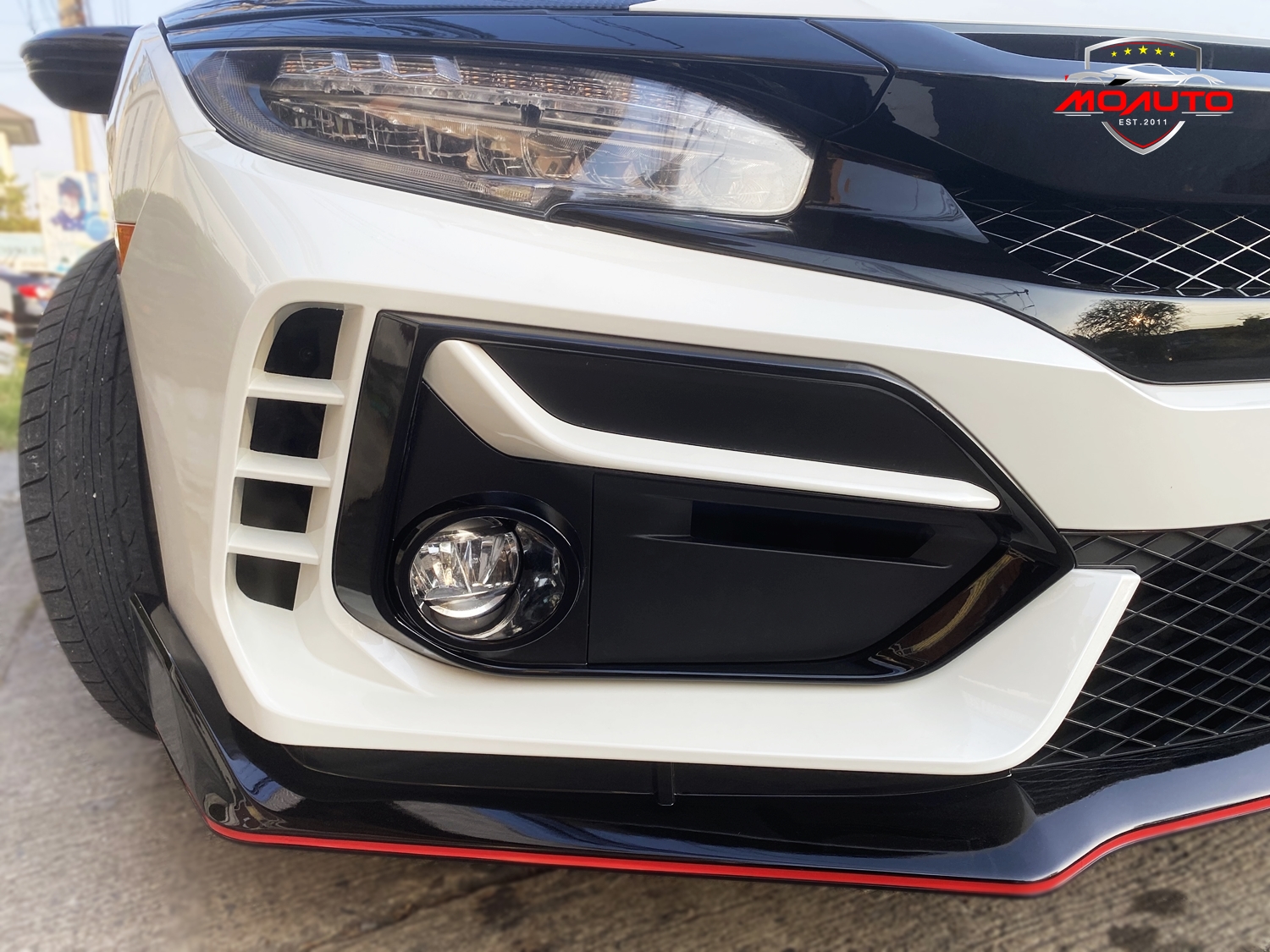 ฝาครอบช่องไฟตัดหมอกหน้า - หลัง งานดิบ ทรง TYPE-R MC CIVIC FC / FK