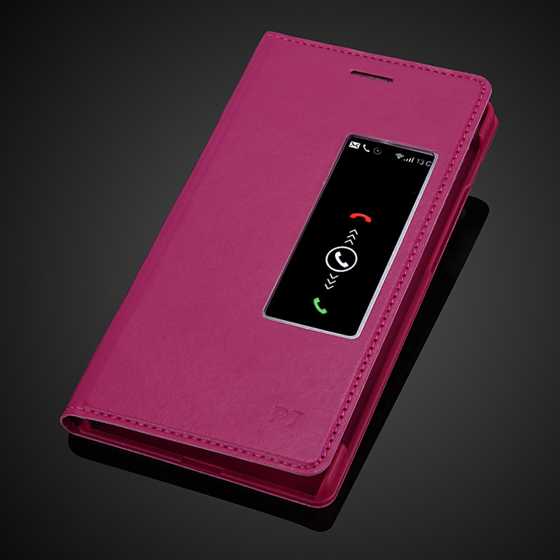 Case Huawei P7 / Pre-order * Original Smart flip cover มุมมองหน้าต่างพลาสติกใส*