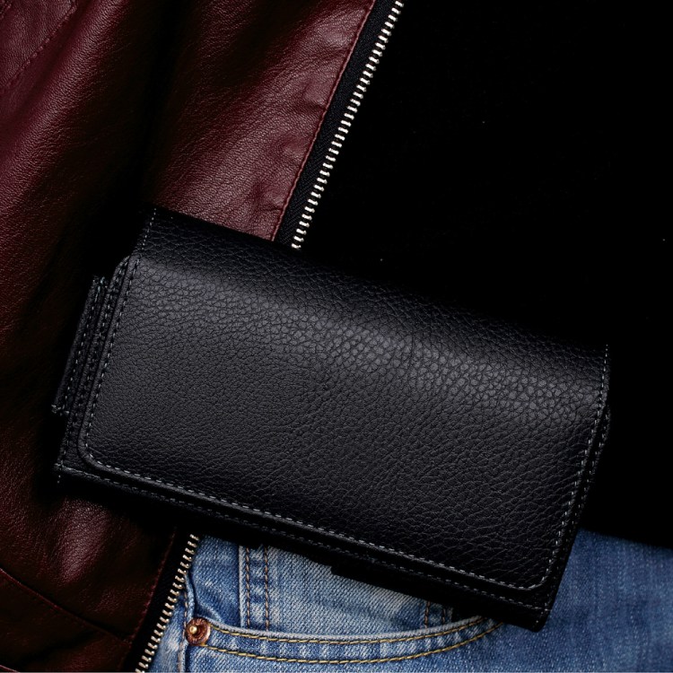 คลิปหนีบเข็มขัด กระเป๋าหนัง Huawei Mate 9 Pro / Pre-order * หนัง PU ทนทานกับเนื้อลิ้นจี่ *