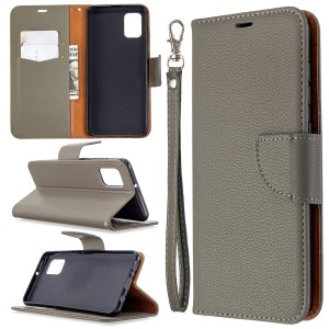 Case Samsung Galaxy A31 / Pre-Order * เคสลิ้นจี่พื้นผิวพร้อมซองหนังขาตั้งกระเป๋าสตางค์ *