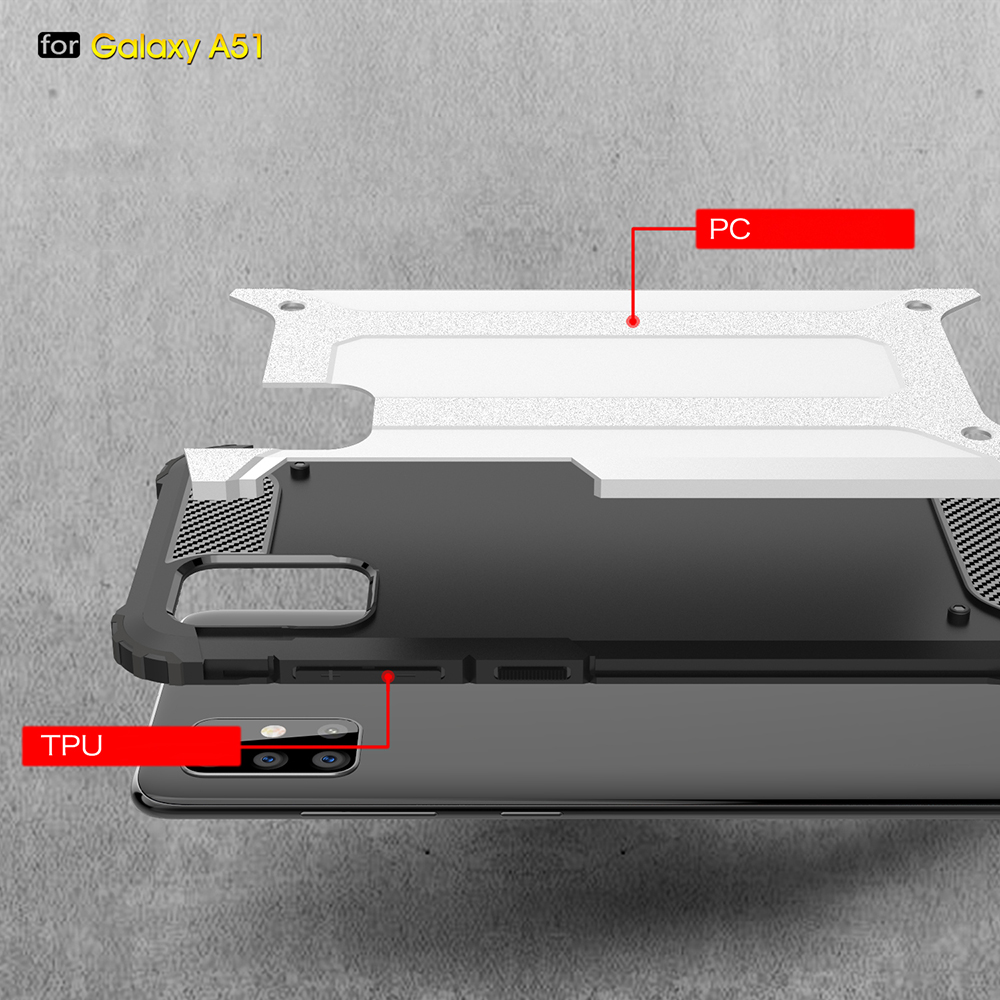 Case Samsung Galaxy A51 / Pre-order * เคสเกราะพลาสติก + TPU ไฮบริด PC + TPU 2-in-1 *