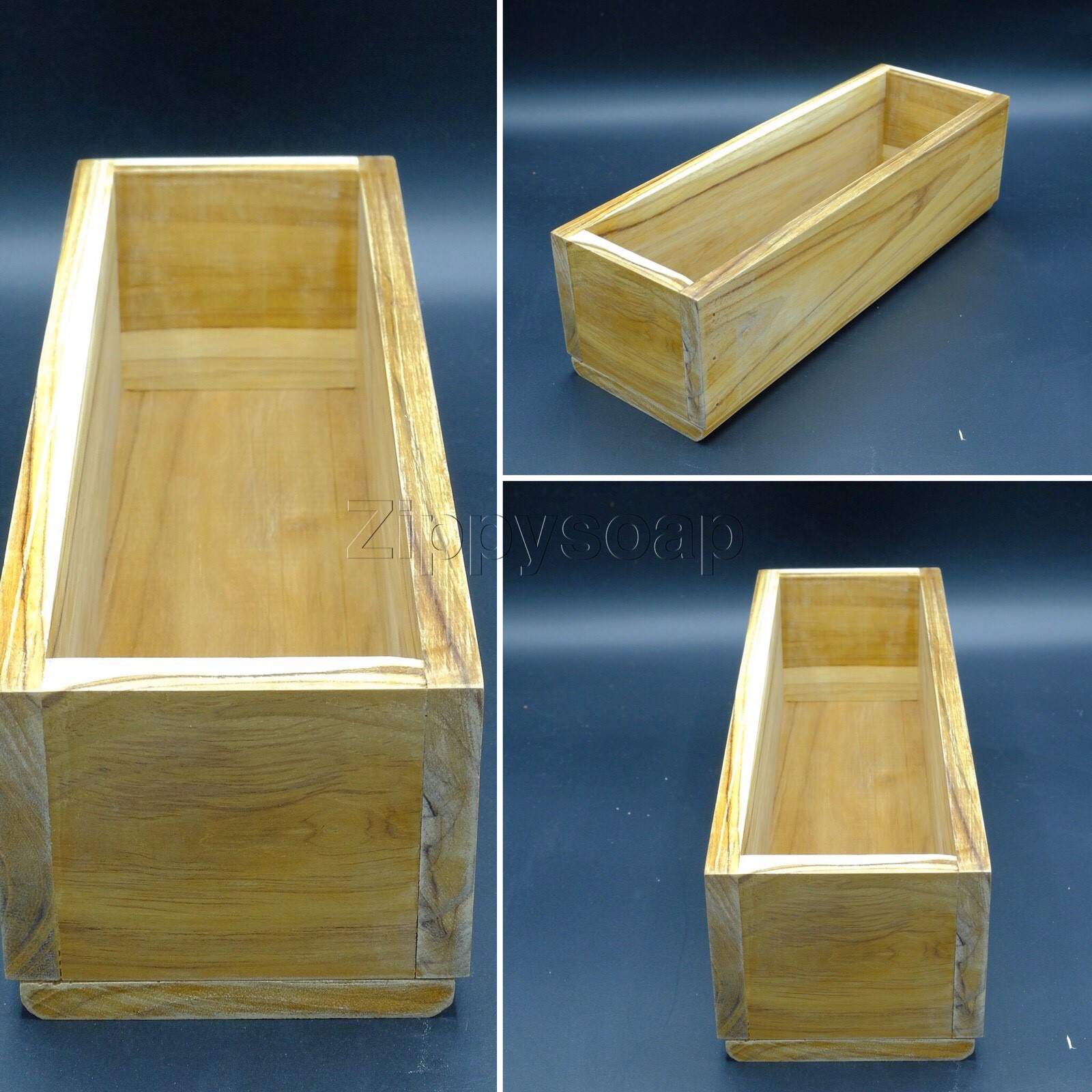 แม่พิมพ์ Mold ไม้สัก ทรงกว้าง ขนาด 7.5x27x9 cm