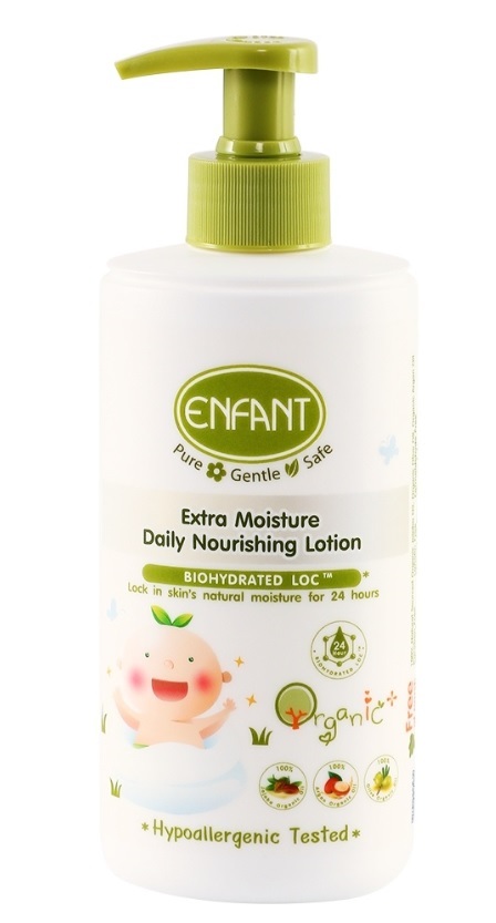Enfant Organic Extra Moisture Daily Nourishing Lotion 250ml สูตรใหม่ล็อคความชุ่มชื้นนาน24ชม.