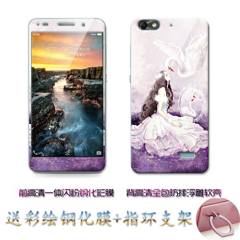 Case Huawei G-Play Mini / Pre-orde * เคส TPU ลายการ์ตูนน่ารักๆ + กระจกนิรภัย *