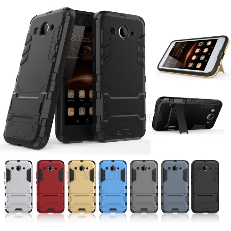 Case Huawei Y3 2017 / Pre-order * เคสแข็ง PC + TPU ปกไฮบริดที่มีขาตั้ง *