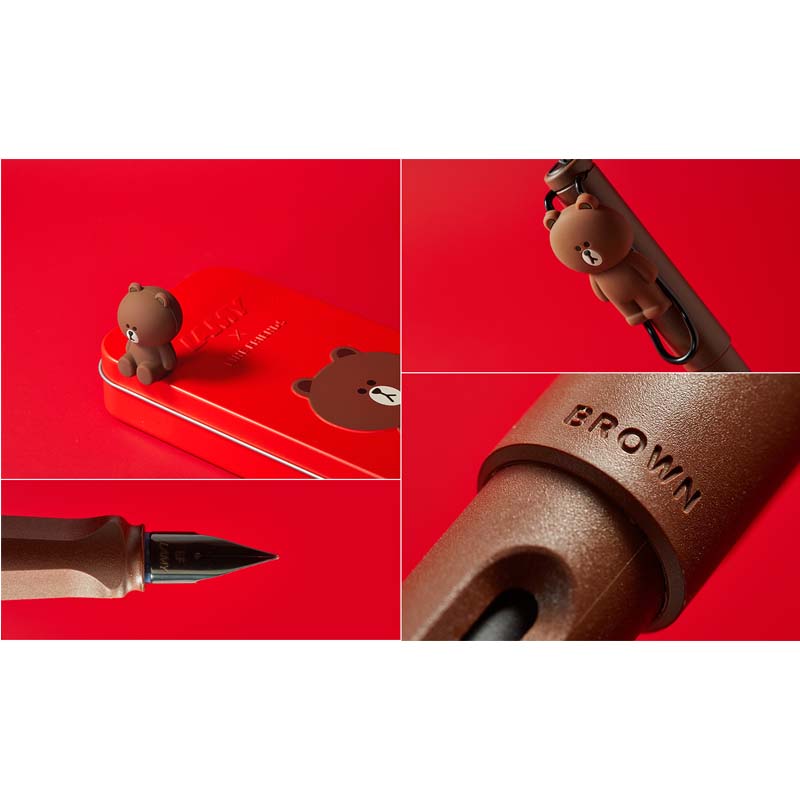 LAMY X LINE FRIENDS BROWN IN THE RED LIMITED EDITION