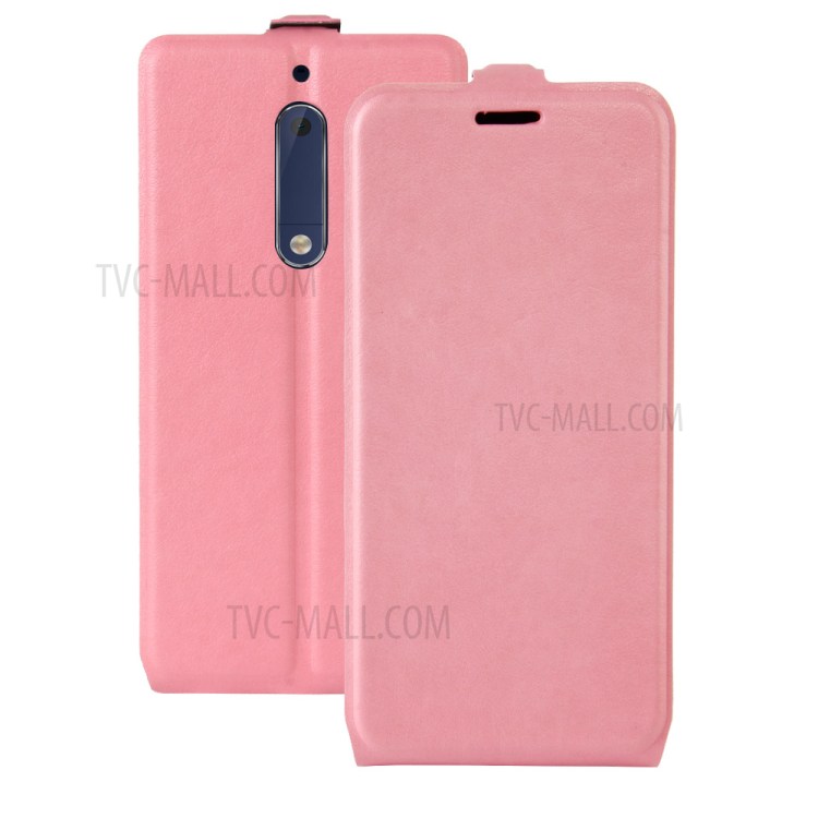 Case Nokia 5 / Pre-order * เคสแนวตั้ง พื้นผิวหนังม้า *