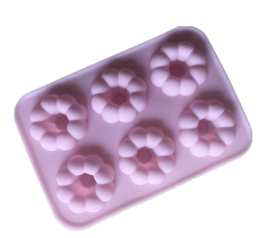 แม่พิมพ์ซิลิโคน โดนัท พอนเดอริง 6 ช่อง 6.5*1.5 cm 35 g 005350