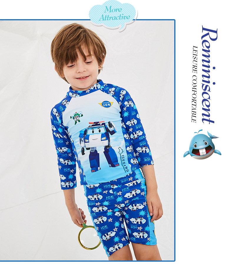 ชุดว่ายน้ำแยกชิ้น ลายโรโบคาร์โพลี ไซส์ M