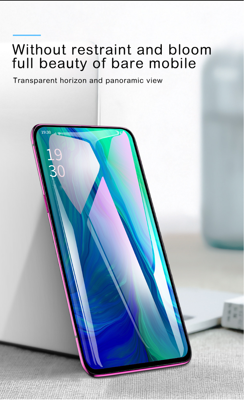 กระจกนิรภัย OPPO Reno 10x Zoom / พรีออเดอร์ * IMAK Pro+ Full ผิวโอเลฟิบิกได้อย่างมีประสิทธิภาพป้องกันคราบน้ำมันความรู้สึกสัมผัสที่ราบรื่น *