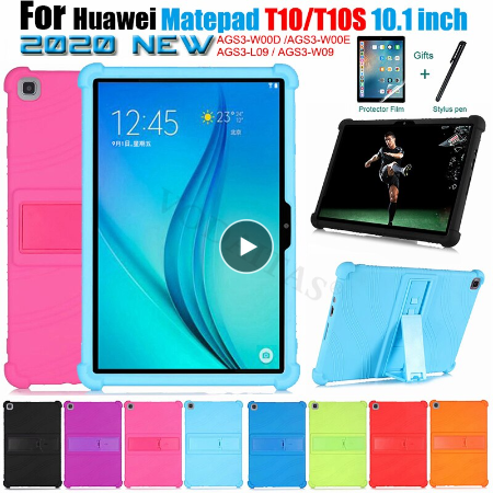 Case Huawei MatePad T10 / Pre-Order * เคสขาตั้งเด็กซิลิโคนกันกระแทก *