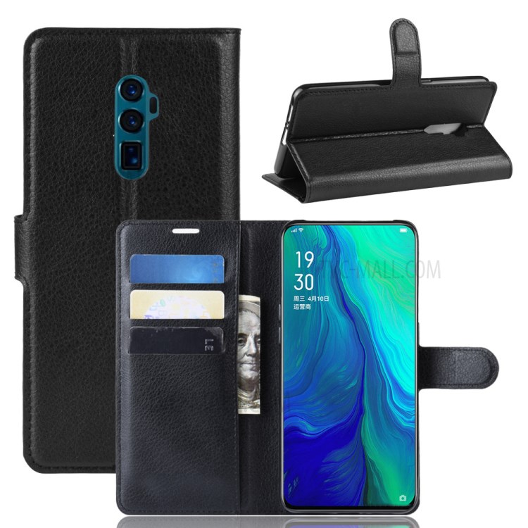 Case OPPO Reno 10x Zoom / พรีออเดอร์ * เคสซองหนังกระเป๋าสตางค์หนังลิ้นจี่ *