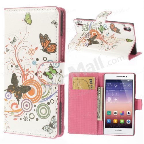 Case Huawei P7 / Pre-order * เคสหนังปกแม่เหล็ก พิมพ์ลาย *