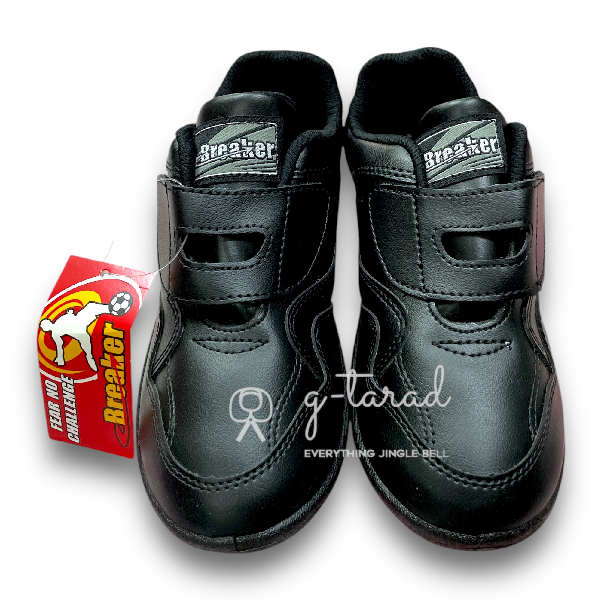 Breaker F-13 - รองเท้าผ้าแบบเทป สีดำ, สีขาว No.31-41