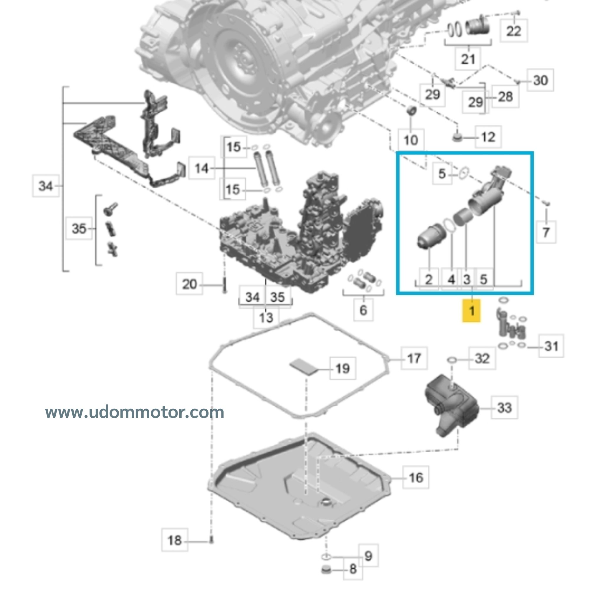 Porsche Macan เสื้อกรองน้ำมันเกียร์ ปอร์เช่ มาคัน / 0B5325060C /แท้