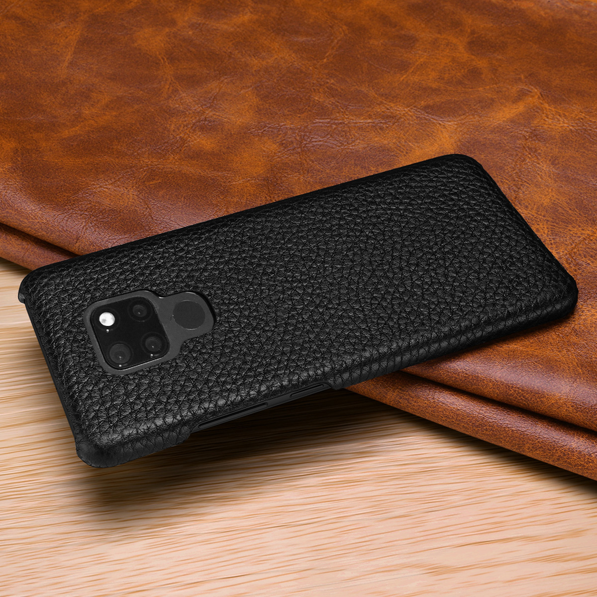 Case Huawei Mate 20 X / Pre-order * เคสลิ้นจี่เนื้อ [หนังวัวชั้นบนสุด] เคสพลาสติกแบบเคลือบ *