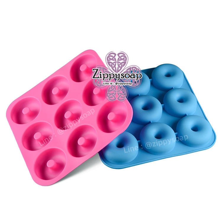 แม่พิมพ์ซิลิโคน โดนัท 8*2.5 cm 100-110g+- 006023