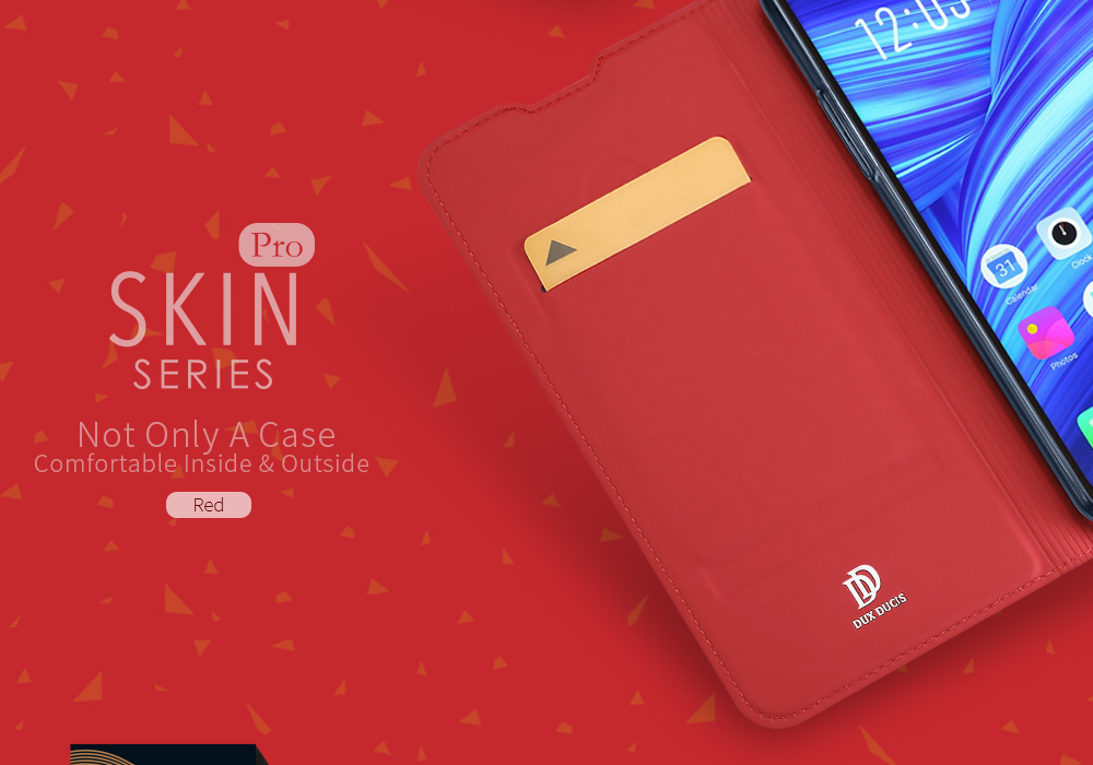 Case OPPO F9 / Pre-Order * DUX DUCIS หนัง PU ที่มีผิวมันเงาและเรียบเนียน *