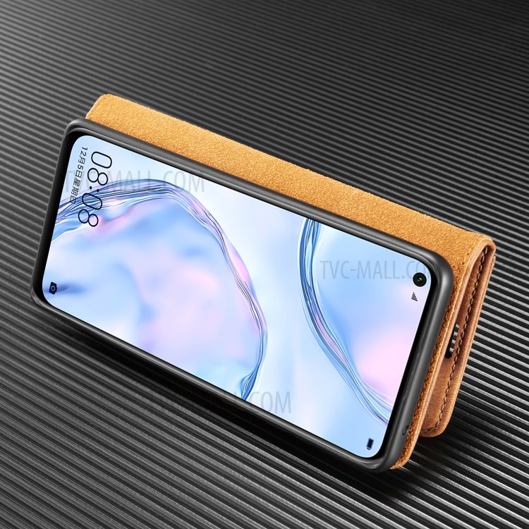 Case Samsung Galaxy Note 10 Lite / Pre-Order * DG.MING แบบถอดออกได้ 2-in-1 Split Leather Wallet Shell + PC Back Case *