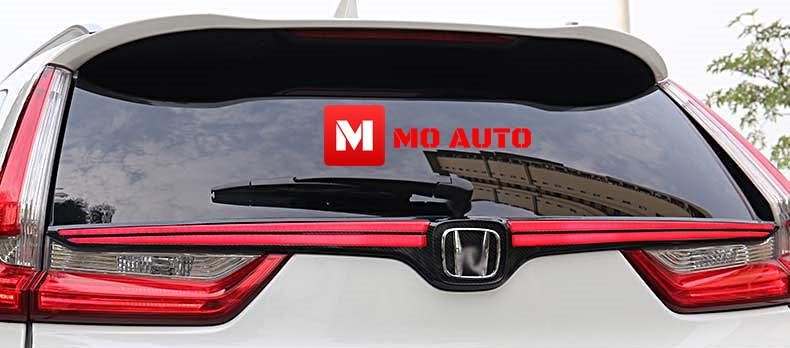 คิ้วไฟ LED ฝากระโปรงท้าย M Step Carbon CR-V G5